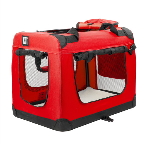Fabric pet carrier crate - fabric,