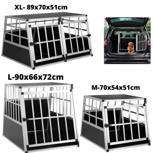 Dog car boot crate - boot, aluminium