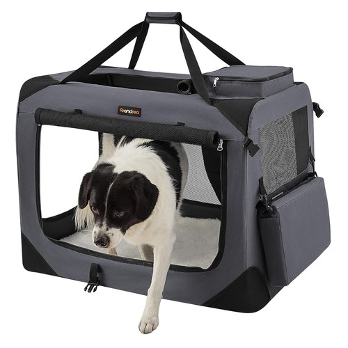 Three door foldable pet - three-door,